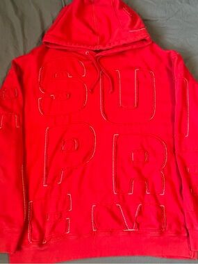 Supreme | Shirts | Supreme Old English Hood Logo Zip Up Hoodie